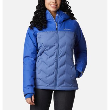 Columbia Ženske Jakne - Grand Trek Down Hooded Plave | AWEM-03956